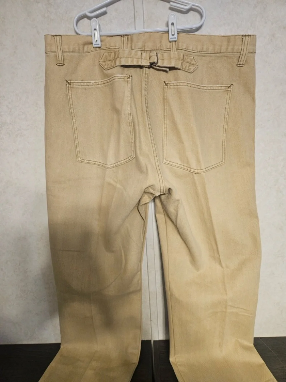 Rugby Ralph Lauren Tan Carpenter-Style Vintage Chinos‎ with Patch